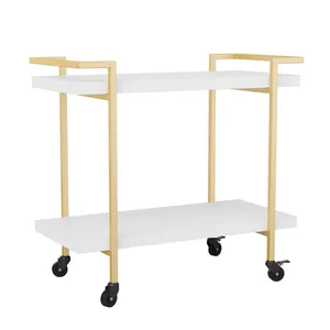 Premium Handmade <b>Ceramic</b> Eco-Friendly American Style Modern Luxury Decorative Serving Cart Home Interior Hotel Furniture Styling - Product Image 3