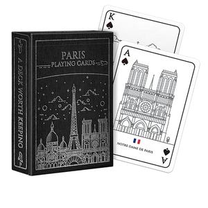 Cartas de Juego Personalizadas para Uso Familiar - Papel de 310 g/m² con Acabado Liso y Estampado en Lámina Plateada, Caja de Cartón, 54 Cartas - Product Image 1