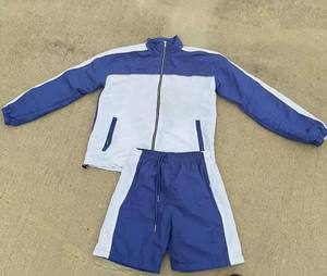 Conjunto Deportivo de Nylon para Hombre con Logotipo Personalizado, Chaqueta y Pantalones con Cierre, Diseño de Dos Piezas, Cortavientos de Poliéster para Otoño - Product Image 3