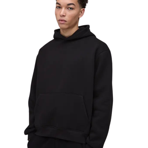 Sweat-shirt à capuche ample pour homme, col montant, capuche croisée, poche kangourou, style moderne et décontracté, vente en gros - Product Image 1