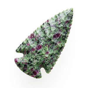 Puntas de flecha de piedra con rubí natural y zoisita, puntas de flecha de cristal curativas, puntas de flecha de jaspe elegante, gemas para mayoristas de cristales - Product Image 6