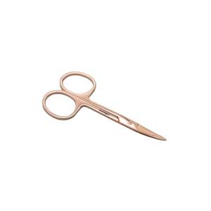 Ciseaux de manucure chirurgicaux Morje en acier inoxydable, lame tranchante, pour droitiers, manche rose-jaune perforé, outil durable pour le soin des ongles des adultes - Product Image 6