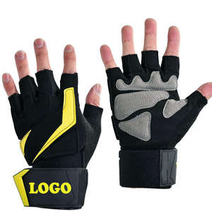 Guantes de Levantamiento de Pesas de Medio Dedo de PU Personalizados, Antideslizantes, para Fisicoculturismo, Ciclismo, Gimnasio y Deportes - Product Image 5
