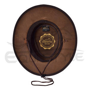 Sombreros Vaqueros para Mujer de Alta Calidad, Elegantes y a la Moda, Estilo para Exteriores, Logotipo Personalizado, Sombreros al por Mayor, Proveedor OEM, Sombreros de Cuero Marrón Hechos a Mano - Product Image 4