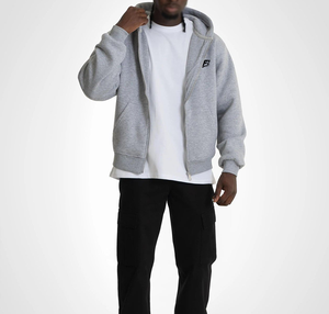 Sudaderas Clásicas de Invierno con Cierre, Forro Polar Cepillado, Algodón, Ropa Casual, Diseño de Logotipo Personalizado, Alta Calidad, Vintage, 450GSM, Corte Holgado - Product Image 2