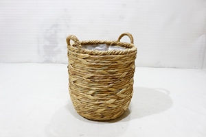 Panier en jonc de mer naturel, décoration d'intérieur, fait main, écologique, avec poignées - Product Image 4