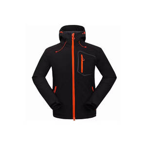 Venta al por mayor de los hombres con estilo de Stand Collar chaqueta Softshell para el invierno Deportes al aire libre Windcheater Warm Softshell Ropa - Product Image 1