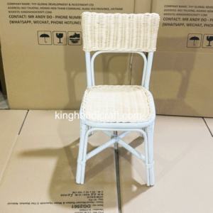 Silla Infantil de Mimbre Hecha a Mano para Alquiler, Muebles Infantiles de Mimbre Natural de Primera Calidad para Fiestas de Cumpleaños - Product Image 1