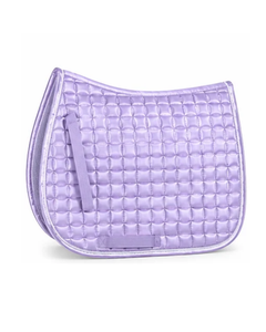 Almohadilla de Silla de Montar Cuadrada Acolchada de Satén Lila, Precio al por Mayor, Cómoda para Entrenamiento y Competición Ecuestre - Product Image 1
