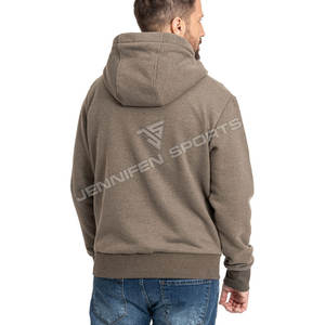Nueva Moda Hombre Otoño Invierno Sudadera con Cremallera Estilo Urbano Manga Larga Holgada Color Sólido Blusa Casual de Forro Polar con Capucha - Product Image 2