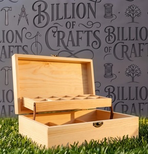Wooden Foldable Jewelry <b>Box</b> 2-Layer Rectangular Hinged Lid Multifunction <b>Storage</b> Organizer with Dividers Modern Luxury Design - Product Image 3