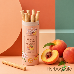 Paquetes de Miswak con Sabor a Melocotón, 6 Palitos de Limpieza Dental Premium con Fibras Naturales, Sabor Agradable y Envoltorio Individual Protector - Product Image 5