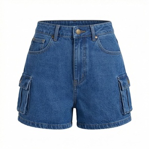 Fashion Womens Mid Waist Straight Customized Color Denim Shorts Vintage Breathable Hot Casual Premium Quality Summer Outfits - Product Image 1
