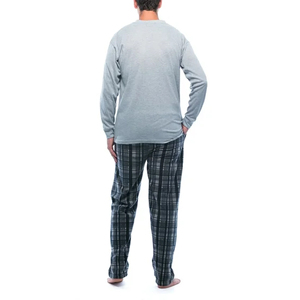 Men's Casual Long T-Shirt and Trousers Set with Oversized Stripe Print Jogging Tracksuit Sleepwear Outfit - Product Image 2