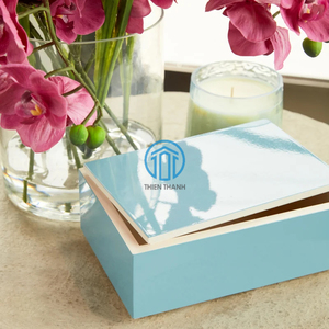 Elegante Caja de Laca Hecha a Mano, Caja Decorativa para Guardar Joyas, Artesanía Vietnamita, Regalo de Lujo, Decoración para el Hogar, Venta al por Mayor - Product Image 3