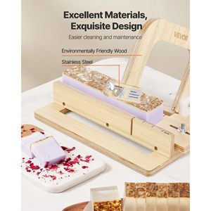 Taglierina per Sapone in Legno a Spessore Regolabile 0-2 Pollici, Affettatrice per Sapone in Acciaio Inossidabile con Fili Extra e Tensione del Filo Regolabile - Product Image 4