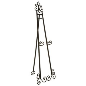 Metal Floor <b>Easel</b> Stand Rectangle Shape Iron Painted <b>Standing</b> Type for Living Room Home Decor Minimalist Style 100x60cm - Product Image 1