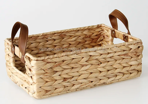 <b>Wicker</b> water hyacinth <b>storage</b> <b>basket</b> (HLB 1737) - Product Image 5