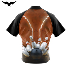 Customized Wholesale Hot Sale Custom Sublimated <b>Bowling</b> Jersey Custom Printed Sublimation Shirt for Unisex Short Sleeve - Product Image 6