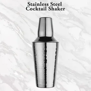 Coctelera de Acero Inoxidable Martillado con Colador, Mezclador de Bebidas Premium para Uso Doméstico y Profesional - Product Image 1