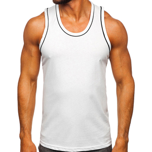 Fournisseur OEM de débardeurs en coton lavé de qualité supérieure pour la musculation, débardeurs personnalisés avec logo pour la vente en gros de débardeurs pour hommes, faible MOQ - Product Image 5