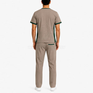 Tenue médicale pour hommes de pointe avec tissu doux et respirant, design d'uniforme moderne, multiples poches et port flexible - Product Image 4