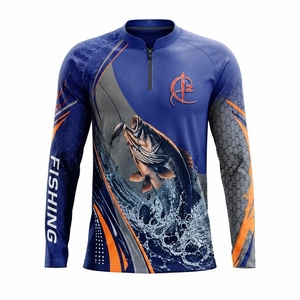 Chemises de pêche à manches longues pour l'escalade, séchage rapide, protection, design original, transfert thermique UPF 50, respirantes - Product Image 1