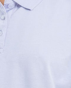 Polo de golf personalizado con logo impreso en 3D, cómodo, de tela piqué, para mujer, de color sólido, transpirable, de manga corta. - Product Image 5