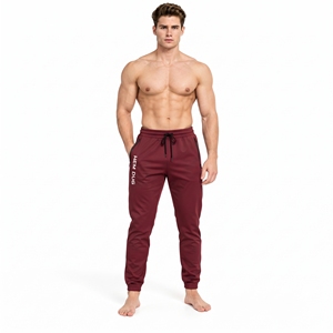 <b>Men's</b> Jogger Pants Drawstring Waist Cuffed <b>Trousers</b> Letter <b>Print</b> Workout Pants <b>Men</b> Cotton Fleece Jogger Pants Fitness <b>Trousers</b> - Product Image 2