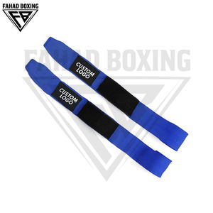 Vendas de boxeo azules y negras de alta resistencia, cómodas, de algodón duradero, para entrenamiento de boxeo y fitness. - Product Image 4