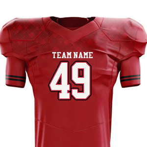 Camiseta de Fútbol Americano Personalizada de Alta Calidad para Hombre, Transpirable, Talla Grande, Manga Corta, Ropa Deportiva, Servicio OEM, 100% Poliéster - Product Image 1
