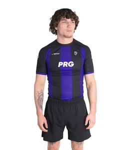 Personalice su propio logotipo Sublimado Manga completa Rash Guard MMA Rash Guard BJJ Rash Guard, Camisa de compresión MMA Rashguard para hombres - Product Image 2