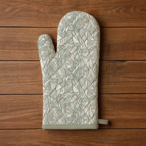 Heat Resistant Cotton Cooking Gloves, Kitchen Oven Gloves for Baking, <b>BBQ</b>, Grilling and Pot Handling - Product Image 2