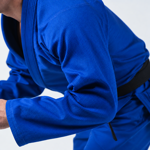 Kimono de Jiu Jitsu Brasileño Azul Hecho en Pakistán, Uniforme BJJ con Logotipo Bordado Personalizado, Ropa de Artes Marciales al por Mayor, Fabricante OEM - Product Image 4