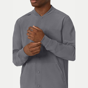 4-Way Stretch Wholesale Spandex Hospital Uniform Custom Logo Nursing <b>Scrub</b> Suits V-Neck Top Medical <b>Scrub</b> <b>Set</b> Women Men - Product Image 6