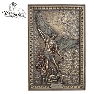 Placa de Pared con Diseño Veronés de Santa Juana de Arc (con Soporte), Serie Religiosa Artística Pintada a Mano, Decoración Europea para el Hogar, Resina - Product Image 3