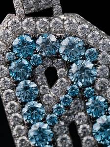 Custom VVS Moissanite Initial <b>Name</b> Letter Pendant GIA Certified Hot Selling Hip Hop Style Iced Diamond <b>Chain</b> for Men and Women - Product Image 1