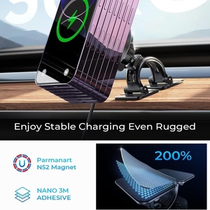 Supporto auto LISEN caricatore Wireless 15W supporto magnetico per <span class=keywords><strong>Tesla</strong></span> modello Y 3 accessori per iPhone 16 Pro Plus telefono Android - Product Image 3