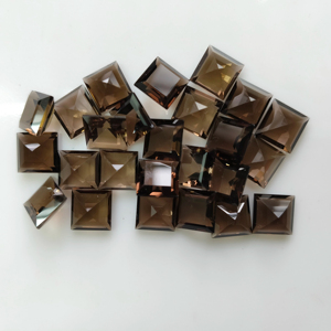 ควอตซ์สโมคกี้ธรรมชาติ 8 มม. ทรงสี่เหลี่ยมเจียระไนแบบสเต็ปคัท คุณภาพดีที่สุด พลอยเม็ดเดี่ยวสำหรับทำเครื่องประดับและสร้อยคอ - Product Image 4