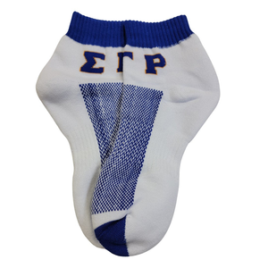 Calcetines Deportivos de Algodón Elástico Suave para Mujer, Diseño Personalizado con Letras Griegas Bordadas 1922, Corte Bajo, para Uso Casual - Product Image 1