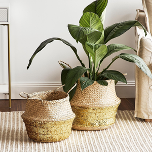 Panier en jonc de mer naturel fait main 2026 -ECO2GO VIETNAM - Rangement pliable pour plantes et boissons - Product Image 3