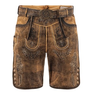 Nueva Colección High Street, Pantalones Cortos Lederhosen Tradicionales Bávaros Antiguos de Alta Calidad, Bordados Personalizados - Product Image 1