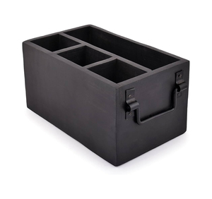 Organisateur de couverts en bois artisanal avec poignées de transport pour une utilisation élégante dans l'hôtellerie - Product Image 5