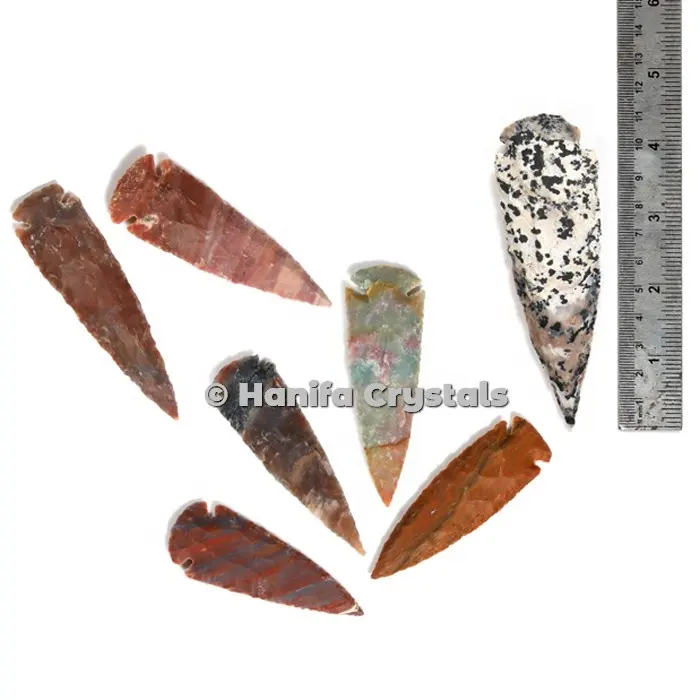 Quality Assured Agate Arrowhead 2 Inch Size with Multi Color Agate Arrowheads Low Prices By Indian Agate Exporter