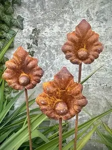 Estacas Decorativas de Aluminio Hechas a Mano con Diseño Floral para Jardín, en Tamaños Personalizados, para Decoración Exterior y Mejoras de Paisajismo por Temporadas - Product Image 6