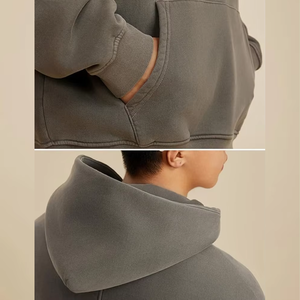 Sudaderas con Capucha para Hombre, 100% Algodón, con Diseño Personalizado, Forro Polar Térmico, para Invierno - Product Image 5