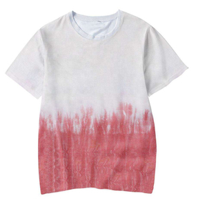 Camiseta de Manga Corta Tie Dye para Hombre de Alta Calidad, la Mejor Oferta, Color Sólido, Tejido de Punto, Secado Rápido, Suave, Cómoda y Transpirable para Adultos - Product Image 1