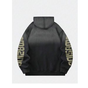 Custom <b>Vintage</b> Acid Wash Graphic Hoodies Men <b>Y2K</b> Grunge Oversized Sweatshirts High Quality Heavyweight Pullover Streetwear Bulk - Product Image 2