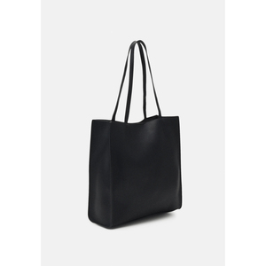 Women Real Leather <b>Tote</b> <b>Bag</b> <b>Black</b> Minimalist Shoulder Handbag Large Capacity Everyday Work <b>Bag</b> - Product Image 2