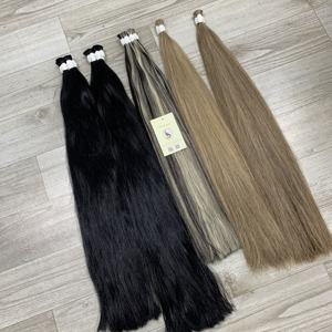 100% cheveux humains droits en vrac Collection Super Double dessiné cheveux vietnamiens couleurs mélangées de l'usine - Product Image 2